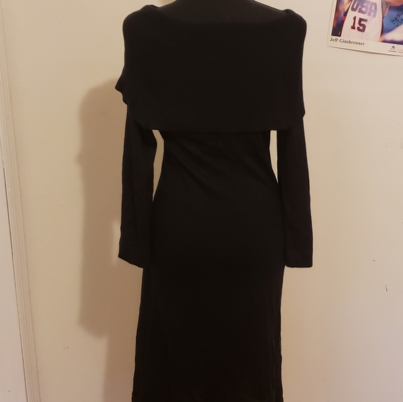 Style and Co Black Cowl Neck Dress - Picture 3 of 4